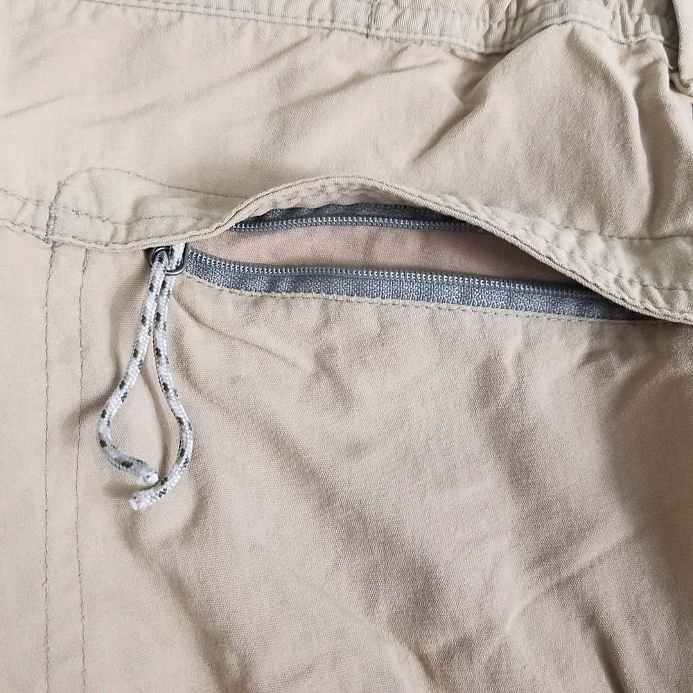 Columbia GRT‎ Omni-Dry Convertible Hiking Cargo Pants Mens Large Tan SP05 EM8166